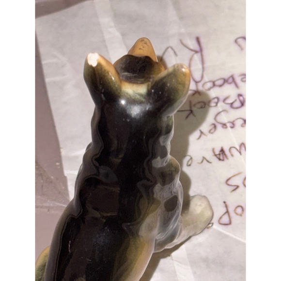 Vintage 1950s ceramic German Shepherd. Japan stamp. - Picture 8 of 9